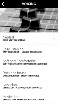 Libratone App Voicing (Equalizer)