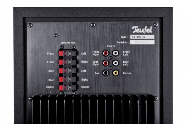 Teufel Concept E 400 Subwoofer Rückseite